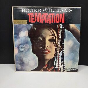 Roger Williams Temptation Vinyl LP 12" KL-1217 Kapp High Fidelity Piano 1960 Vtg